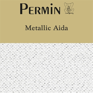 Permin C3706/17-Metallic Aida - silver